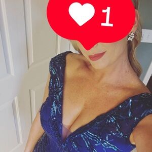 Xcite Prom Vibrant Blue Sequin Gown